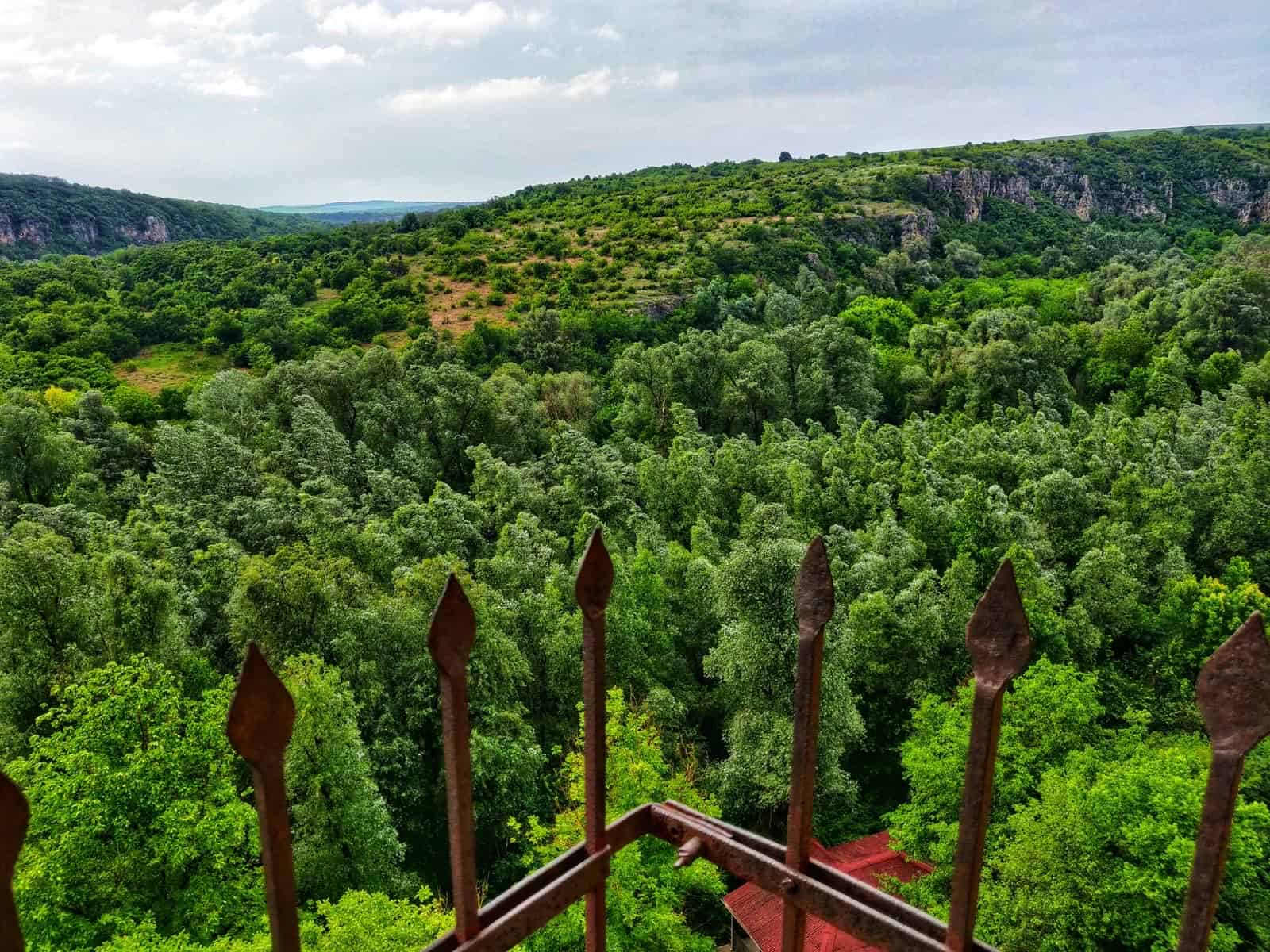 The view from on high within Ivanovo monastery